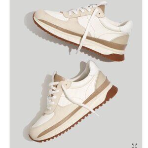 Madewell Kickoff Trainer Cream Sneakers 8.5
